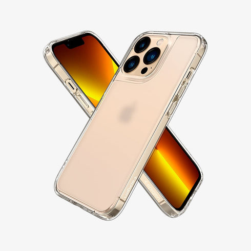 ACS03214 - iPhone 13 Pro Max Case Quartz Hybrid in crystal clear showing the back